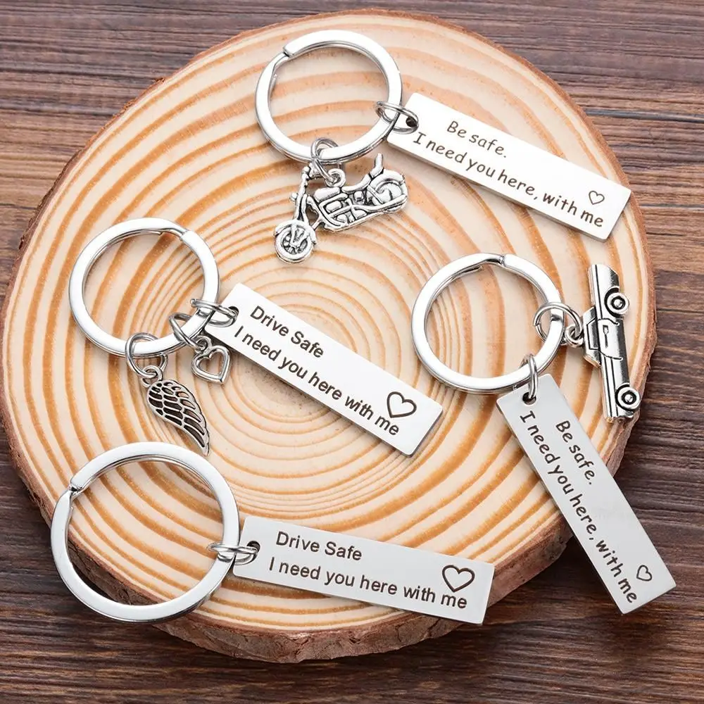 Fashion I Need You Here with me Stainless Steel Pendant Drive Safe Men Keychain Keyring
Fashion I Need You Here with me Stainless Steel Pendant Drive Safe Men Keychain Keyring