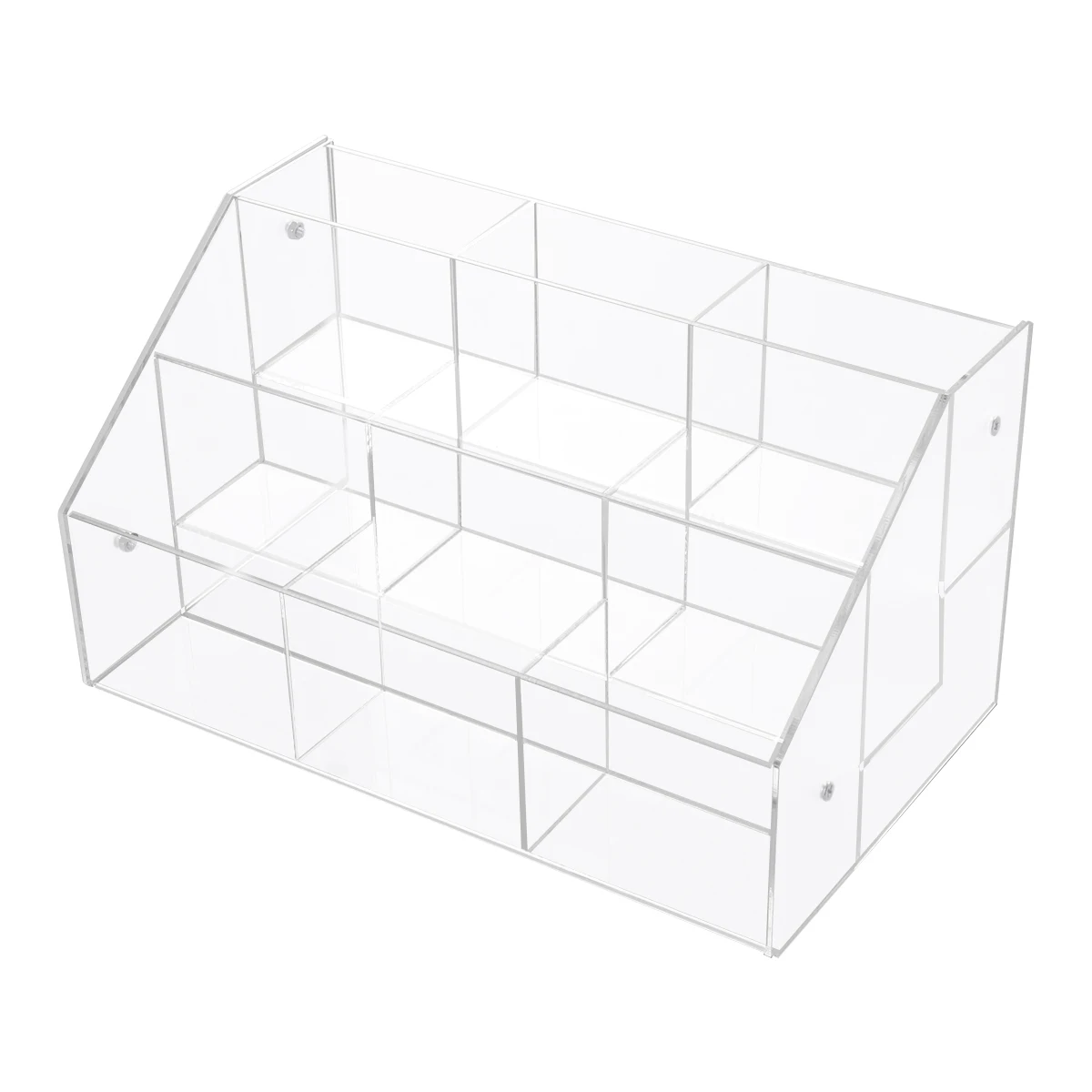 3 Tier 9 Compartment Acrylic Brush Organizer Storage Rack Clear Display Stand For Lipsticks Foundations Blush Eye
3 Tier 9 Compartment Acrylic Brush Organizer Storage Rack Clear Display Stand For Lipsticks Foundations Blush Eye