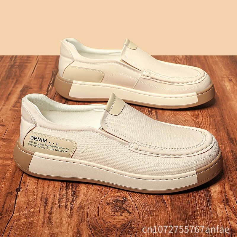 Men's Canvas Slip-On Shoes Casual Versatile Lightweight Comfortable Breathable Anti-Slip Wear-Resistant Low Top round Toe
Men's Canvas Slip-On Shoes Casual Versatile Lightweight Comfortable Breathable Anti-Slip Wear-Resistant Low Top round Toe