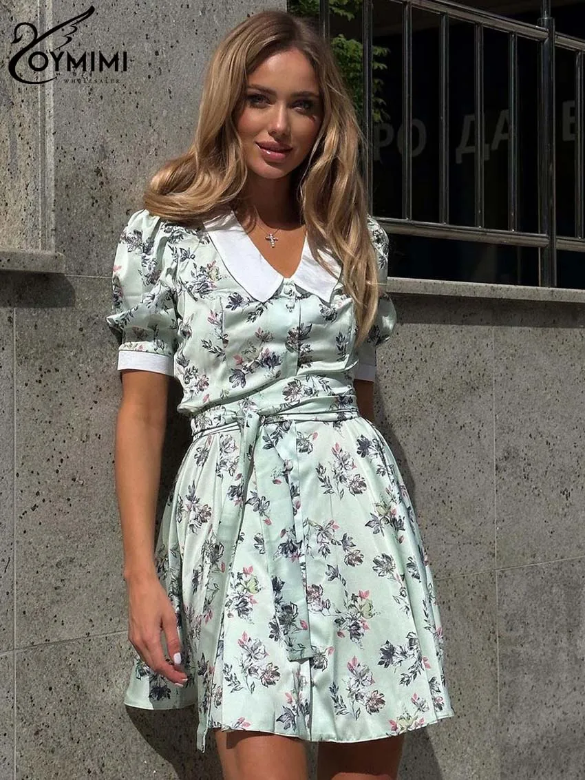 Oymimi Elegant Green Satin Women's Dress Fashion Patchwork Short Sleeve Lace-Up Dresses Casual Button Mini Dresses Streetwear
Oymimi Elegant Green Satin Women's Dress Fashion Patchwork Short Sleeve Lace-Up Dresses Casual Button Mini Dresses Streetwear