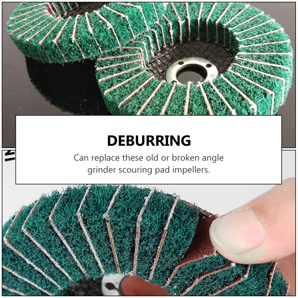 5Pcs Cleaning Impeller High Toughness Scouring Pad With Sanding Disc For Finishing
5Pcs Cleaning Impeller High Toughness Scouring Pad With Sanding Disc For Finishing