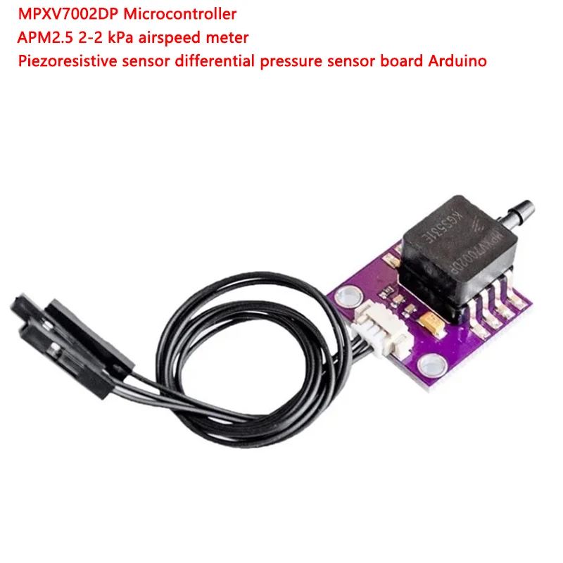New MPXV7002DP MPXV7002 Piezoresistive Transducer Differential Pressure Sensor Plate for Microcontroller Arduino 2.5 V 2-2 kPa
New MPXV7002DP MPXV7002 Piezoresistive Transducer Differential Pressure Sensor Plate for Microcontroller Arduino 2.5 V 2-2 kPa