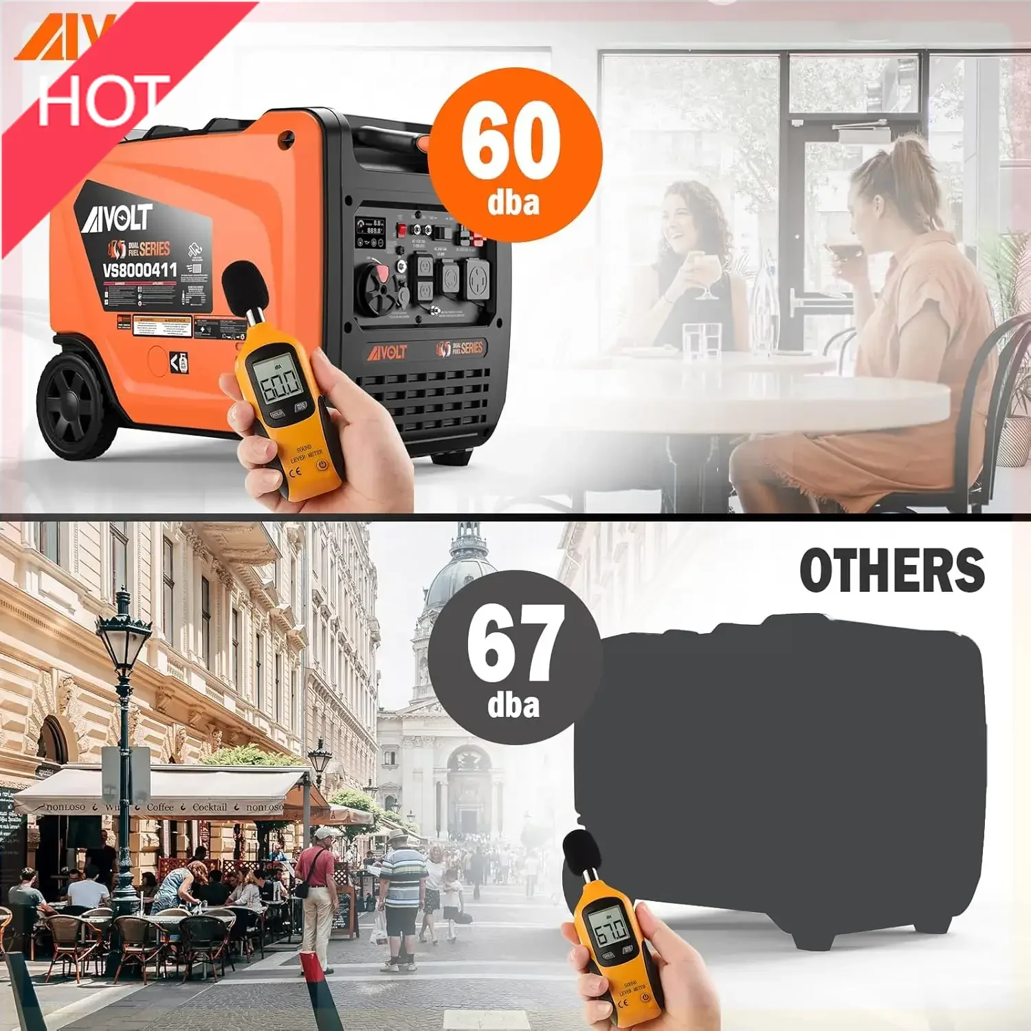 XMSJ.Dual Fuel Inverter Generator 8000 Wattages 50 Amp Gas Propane Powered Super Quiet Portable Inverter Generator, 50 State App
XMSJ.Dual Fuel Inverter Generator 8000 Wattages 50 Amp Gas Propane Powered Super Quiet Portable Inverter Generator, 50 State App