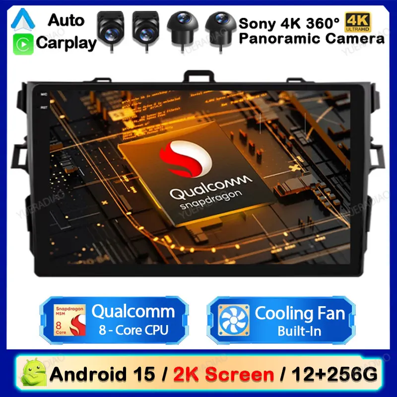 Android 15 Car Radio For Toyota Corolla E140 E150 2006 2007 - 2013 Multimedia Video Player Carplay Auto Ai Voice 4G WIFI GPS DSP
Android 15 Car Radio For Toyota Corolla E140 E150 2006 2007 - 2013 Multimedia Video Player Carplay Auto Ai Voice 4G WIFI GPS DSP