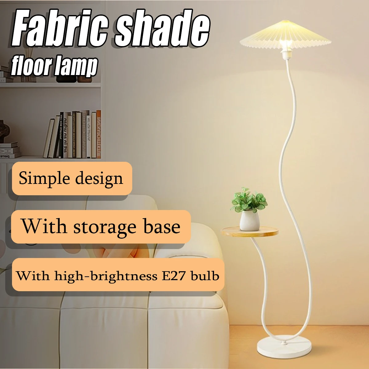 Cream-Style Floor Lamp with Integrated Shelf - Minimalist Design for Living Room (Beside Sofa) & Bedroom (Beside Bed)
Cream-Style Floor Lamp with Integrated Shelf - Minimalist Design for Living Room (Beside Sofa) & Bedroom (Beside Bed)