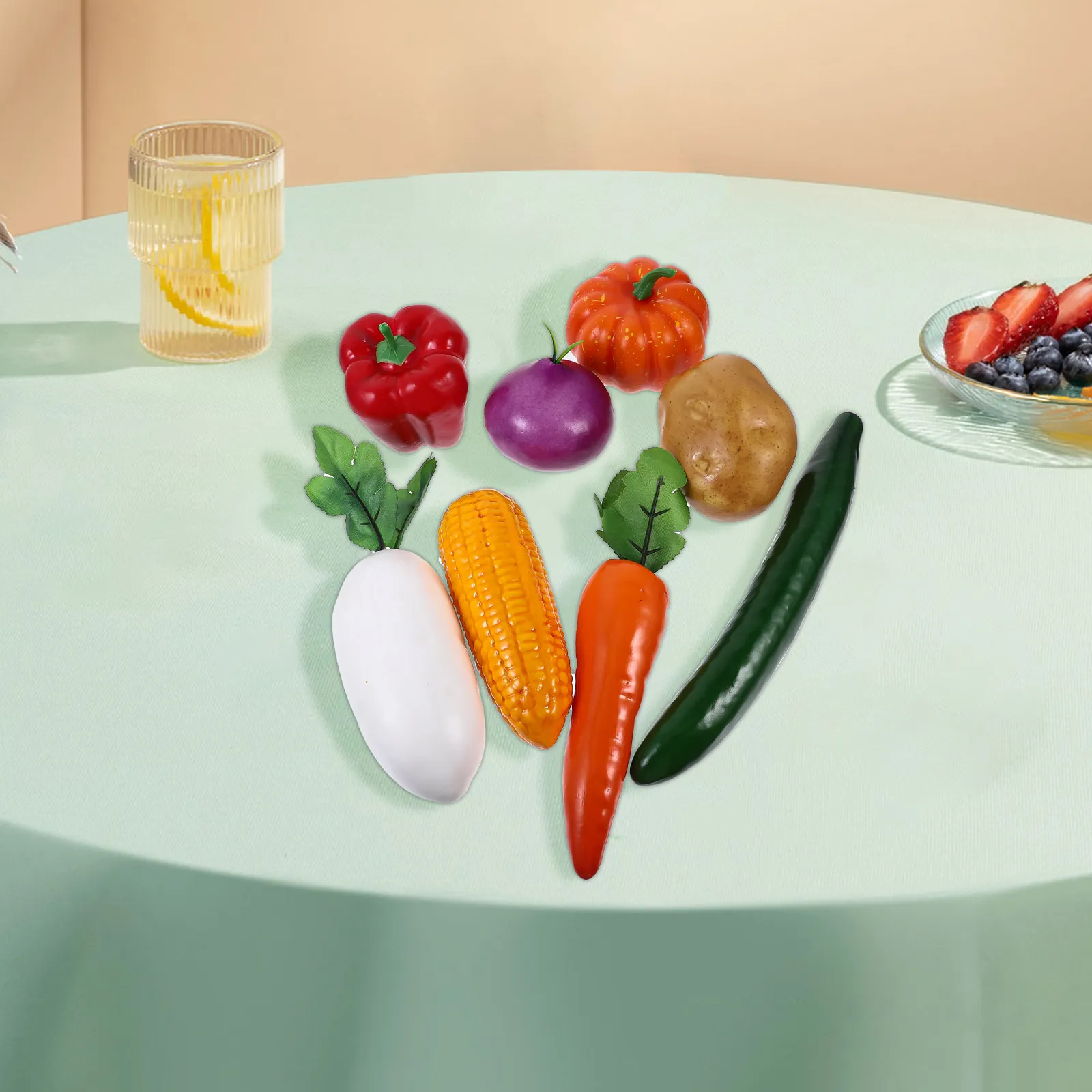 8Pcs Artificial Vegetable Simulation Set High Realistic Lightweight Foam Vegetables for Kitchen Display Photo Props Decoration
8Pcs Artificial Vegetable Simulation Set High Realistic Lightweight Foam Vegetables for Kitchen Display Photo Props Decoration