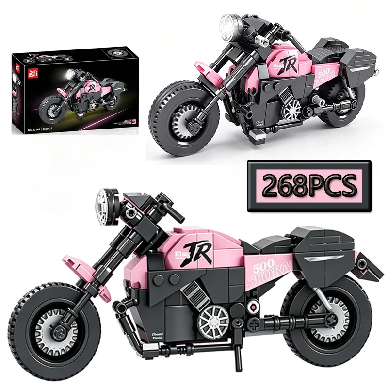 Pink Orange Motorcycle MOC Simulation Model DIY Building Blocks Racing Creative Puzzle Toys Birthday Gift Ornament
Pink Orange Motorcycle MOC Simulation Model DIY Building Blocks Racing Creative Puzzle Toys Birthday Gift Ornament
