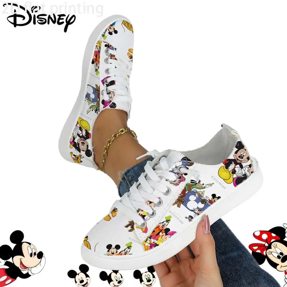 Кеды Disney Mickey & Friends с классическим мультяшным принтом – повседневные низкие кроссовки на шнуровке для женщин
Кеды Disney Mickey & Friends с классическим мультяшным принтом – повседневные низкие кроссовки на шнуровке для женщин
