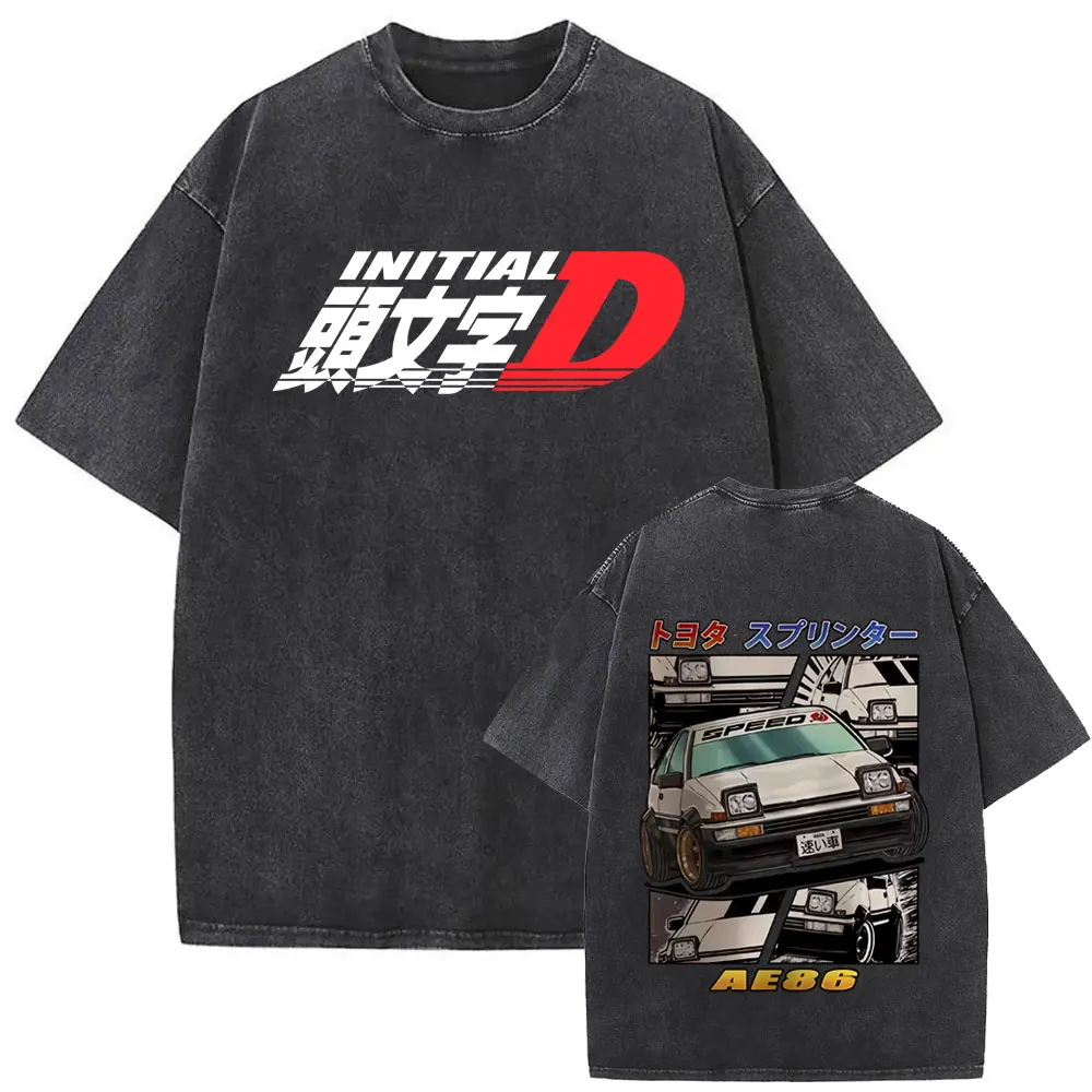Washed Vintage Anime Initial D AE86 Fujiwara Takumi Graphic T-shirts Men's Manga Casual T-shirt Male Retro Oversized T Shirts
Washed Vintage Anime Initial D AE86 Fujiwara Takumi Graphic T-shirts Men's Manga Casual T-shirt Male Retro Oversized T Shirts