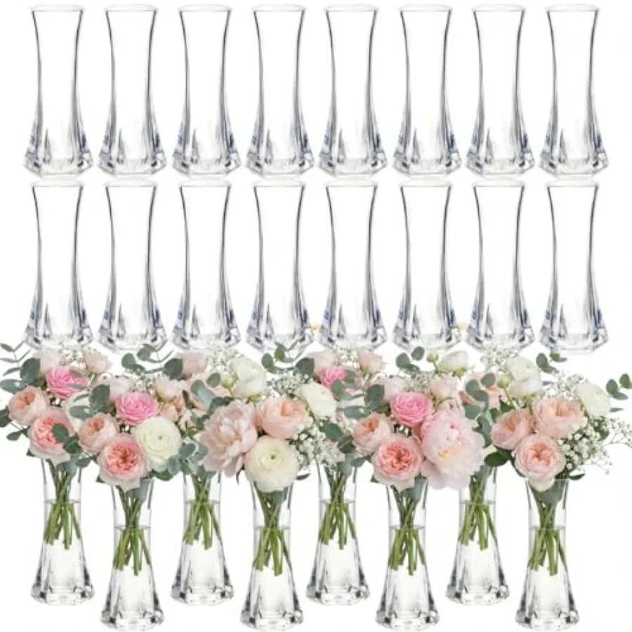 24 Pcs Plastic Bud Vases in Bulk Small Clear Flowers Vases for Centerpieces Wedding Decorations Home Banquet Formal Dinners Par
24 Pcs Plastic Bud Vases in Bulk Small Clear Flowers Vases for Centerpieces Wedding Decorations Home Banquet Formal Dinners Par