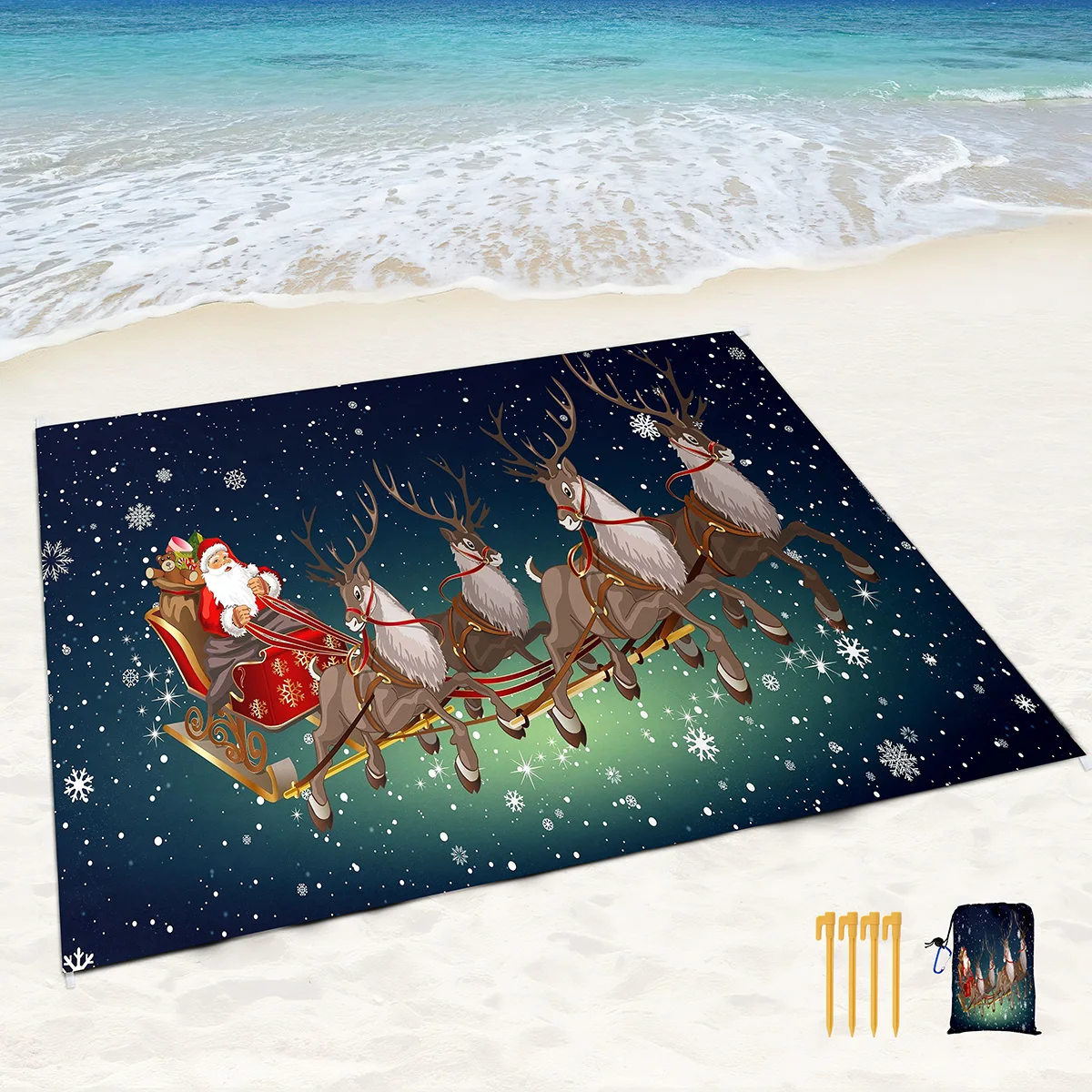 Sandproof Soft Beach Blanket,Cartoon Christmas Elk Beach Blanket,Portable Quick Drying Outdoor Blanket for Travel,Camping Hiking
Sandproof Soft Beach Blanket,Cartoon Christmas Elk Beach Blanket,Portable Quick Drying Outdoor Blanket for Travel,Camping Hiking