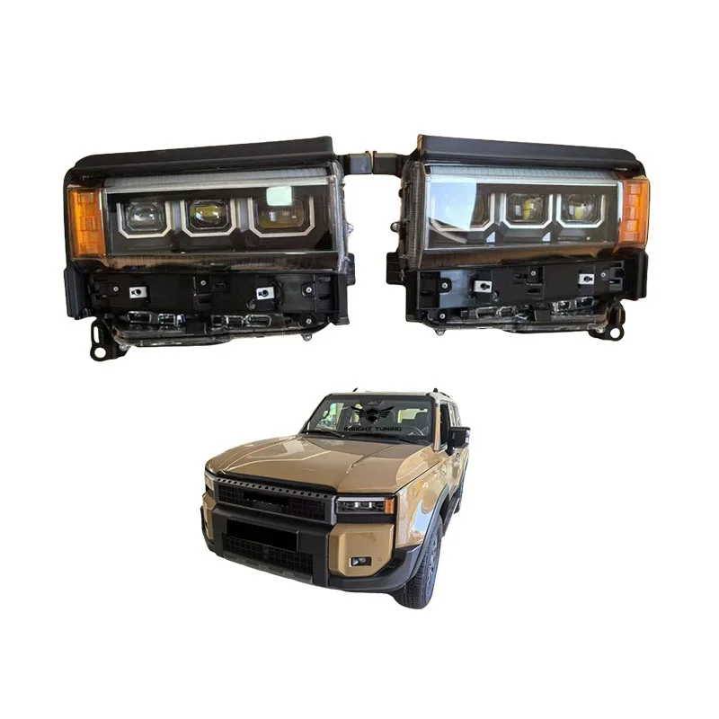 High Quality 3-Eyes LED Headlights Headlamp For Toyota Land Cruiser Prado LC250 2024 2025 BX TX Low To High Head Lights
High Quality 3-Eyes LED Headlights Headlamp For Toyota Land Cruiser Prado LC250 2024 2025 BX TX Low To High Head Lights