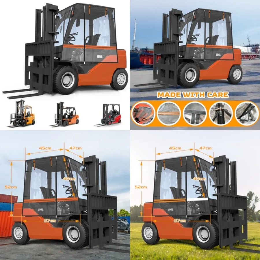 Forklift Cover for Rain, 57"L x 47"W x 52"H, EVA Transparentand600D Coated Silver, Forklift Capacity Up to 6000 Lbs, Sun Rain S
Forklift Cover for Rain, 57"L x 47"W x 52"H, EVA Transparentand600D Coated Silver, Forklift Capacity Up to 6000 Lbs, Sun Rain S