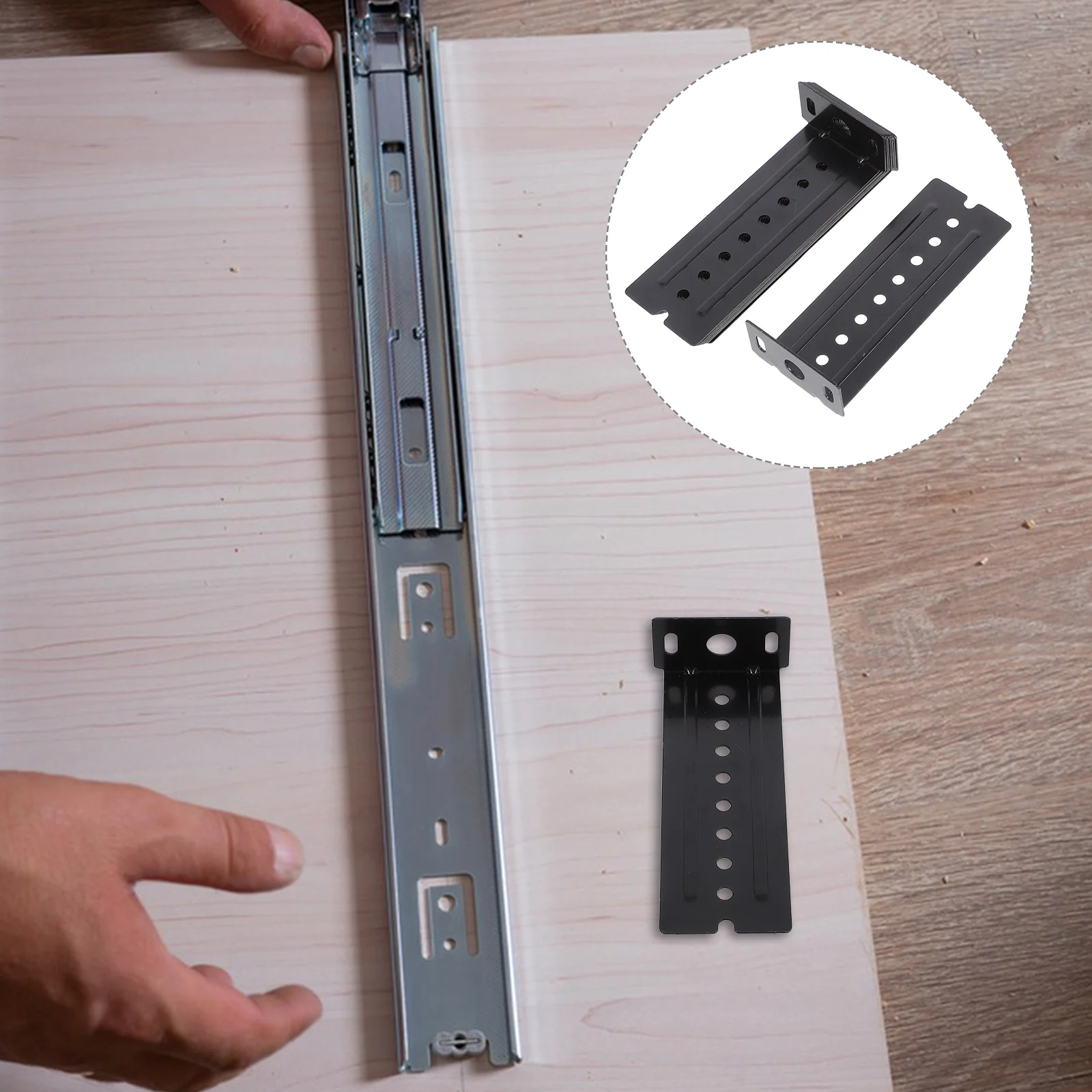 Heavy Duty Bracket Slider Track Connector Durable Stable Office Studio Extended Rail Connectors Noise Reduction for Keyboard
Heavy Duty Bracket Slider Track Connector Durable Stable Office Studio Extended Rail Connectors Noise Reduction for Keyboard