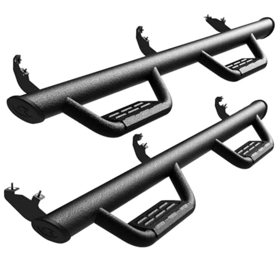 Running boards for Ford Ranger 2019-2026 Supercrew Cab, textured black steel, drop step rail design, corrosion-resistant and ea
Running boards for Ford Ranger 2019-2026 Supercrew Cab, textured black steel, drop step rail design, corrosion-resistant and ea