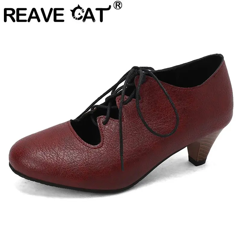 REAVE CAT Досуг Повседневные женские туфли-лодочки с круглым носком на странном каблуке 5 см на шнуровке Большие размеры 48 49 50 Мягкая офисная женская обувь Весна 32 33
REAVE CAT Досуг Повседневные женские туфли-лодочки с круглым носком на странном каблуке 5 см на шнуровке Большие размеры 48 49 50 Мягкая офисная женская обувь Весна 32 33