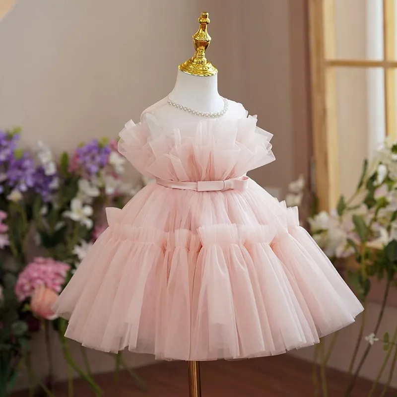 Children's Dress Princess Dress Flower Girl Wedding Little Girl Puffy Dress Girl's First Birthday Host Performance Dress Spring
Children's Dress Princess Dress Flower Girl Wedding Little Girl Puffy Dress Girl's First Birthday Host Performance Dress Spring