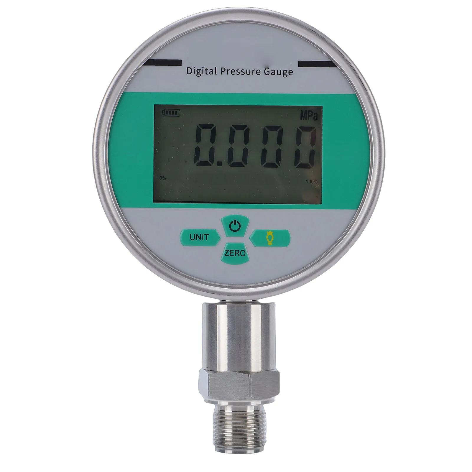 Digital Pressure Gauge 0-16bar 4 Inch Dial Stainless Steel Case M20x1.5 Thread 0.4% Accuracy IP65 Waterproof for Hydraulic Pneum
Digital Pressure Gauge 0-16bar 4 Inch Dial Stainless Steel Case M20x1.5 Thread 0.4% Accuracy IP65 Waterproof for Hydraulic Pneum