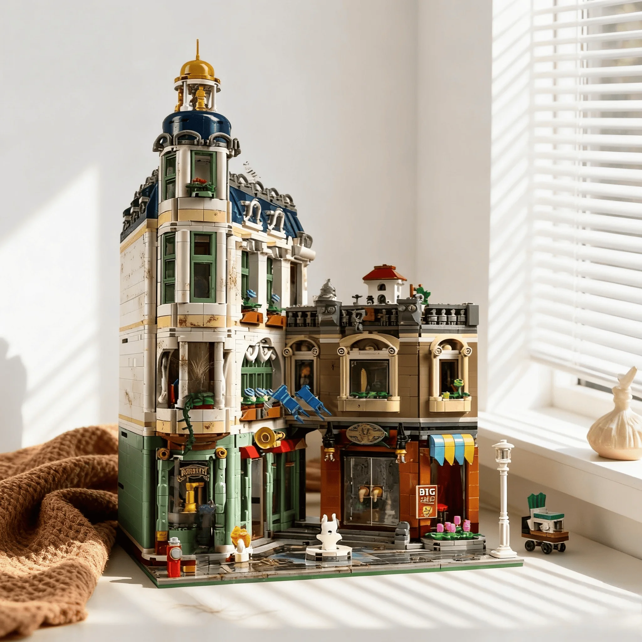 2026 new MOC home decoration modular white green building European shopping street block city building brick model toy adult gif
2026 new MOC home decoration modular white green building European shopping street block city building brick model toy adult gif
