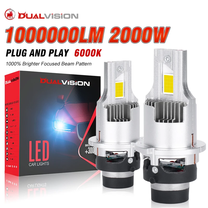 2000W D2S D4S LED Car Headlights Bulbs D1S D3S LED Xenon Bulb 1:1 Canbus D1R D3R D2R D4R LED Auto Light 6000K Plug and Play 2Pcs
2000W D2S D4S LED Car Headlights Bulbs D1S D3S LED Xenon Bulb 1:1 Canbus D1R D3R D2R D4R LED Auto Light 6000K Plug and Play 2Pcs