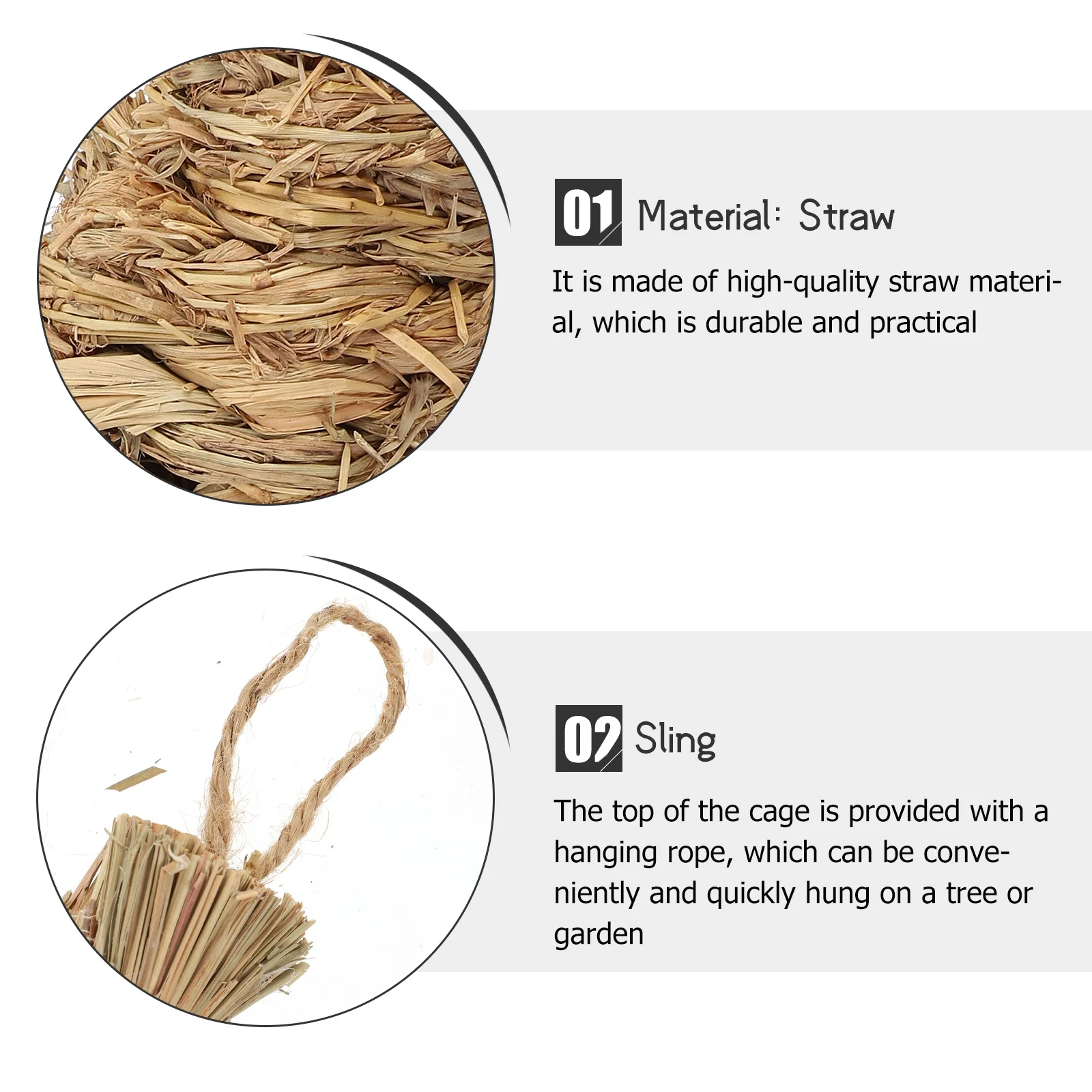 1Pcs Straw Woven Birdhouse Natural Grass Nest for Birds Large Breeding Shelter Pet Supplies Hanging Cage Garden Ornament
1Pcs Straw Woven Birdhouse Natural Grass Nest for Birds Large Breeding Shelter Pet Supplies Hanging Cage Garden Ornament