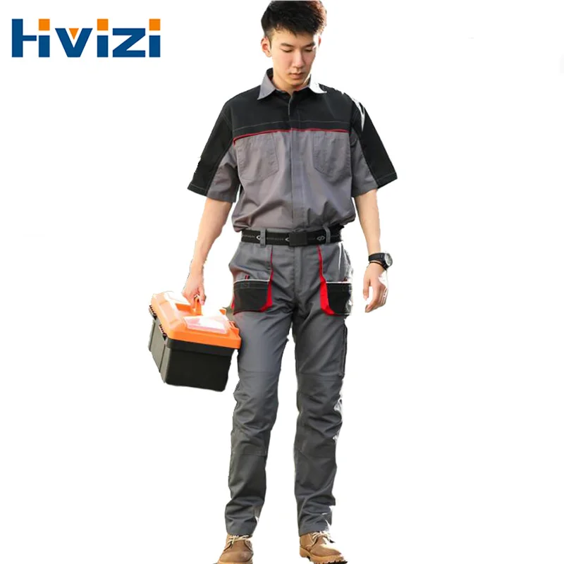 Summer Breathable Working Clothes Set Men Women Factory Uniform Workshop Auto Repair Short-sleeved Suit
Summer Breathable Working Clothes Set Men Women Factory Uniform Workshop Auto Repair Short-sleeved Suit