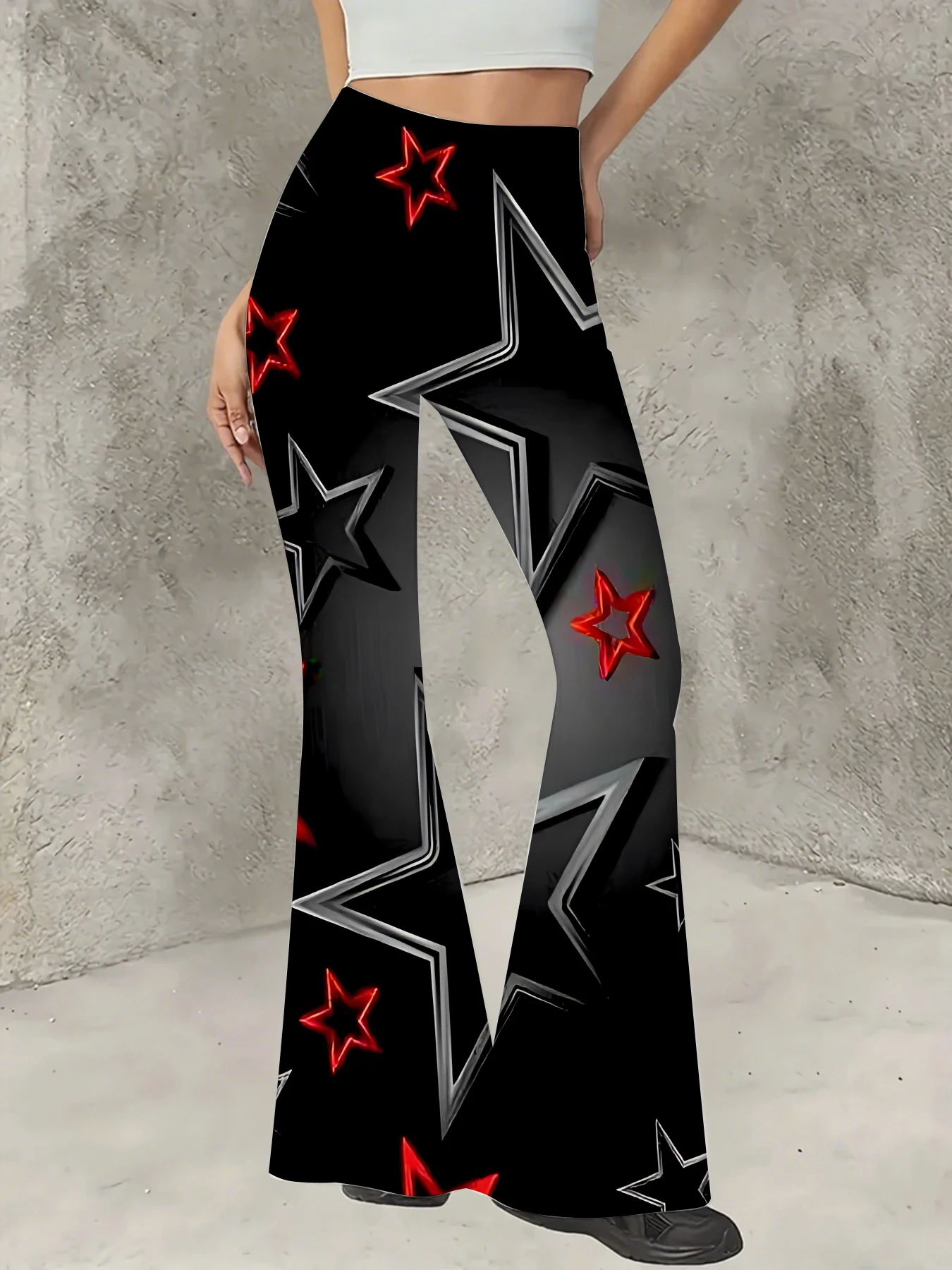 Women's Print Flare Pants Casual High Waist Knit Bell Bottom Trousers Boho
Women's Print Flare Pants Casual High Waist Knit Bell Bottom Trousers Boho