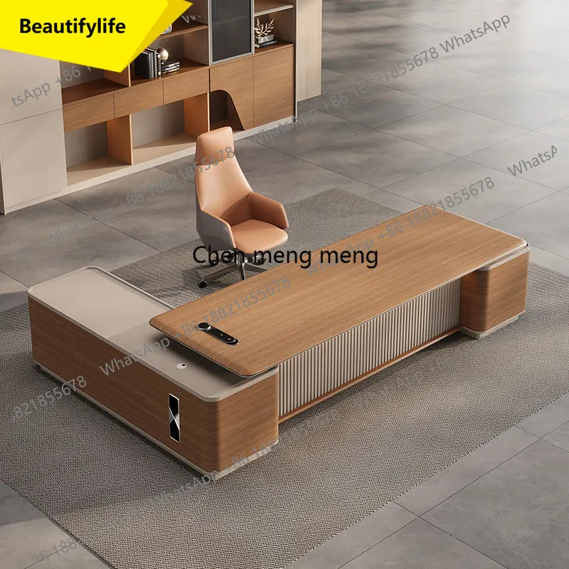 a55 Simple modern general manager, high-end light luxury boss office, chairman of the board, large desk
a55 Simple modern general manager, high-end light luxury boss office, chairman of the board, large desk
