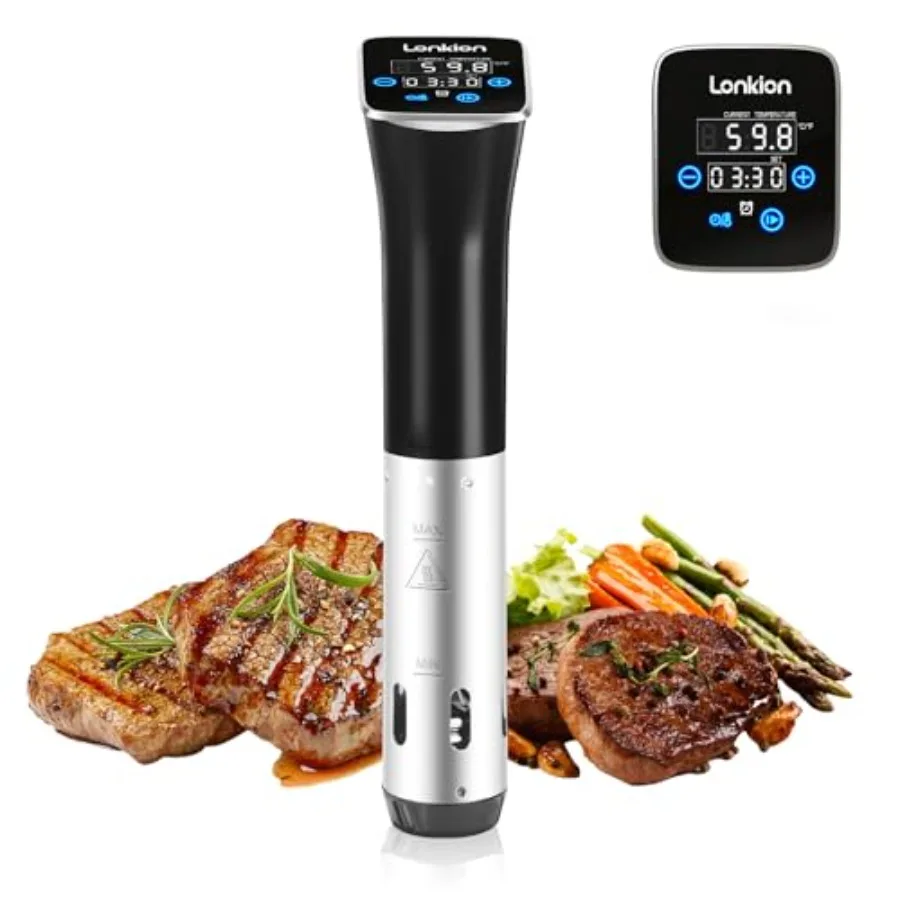 Погружной циркулятор Sous Vide с контролем температуры, 1100 Вт, IPX7, быстрый нагрев, для домашней кухни, прост в использовании
Погружной циркулятор Sous Vide с контролем температуры, 1100 Вт, IPX7, быстрый нагрев, для домашней кухни, прост в использовании