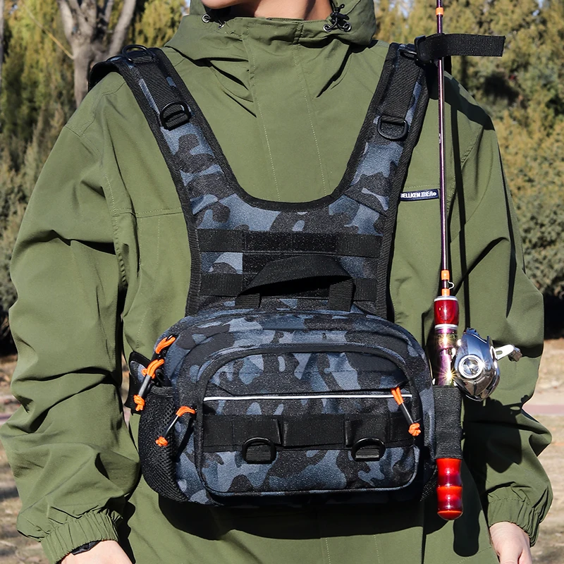 Fishing Tactical Chest Bag Multipurpose Climbing Camping Backpacks Men's Molle Vest Front Pouch Outdoor Travel Recon Pack
Fishing Tactical Chest Bag Multipurpose Climbing Camping Backpacks Men's Molle Vest Front Pouch Outdoor Travel Recon Pack