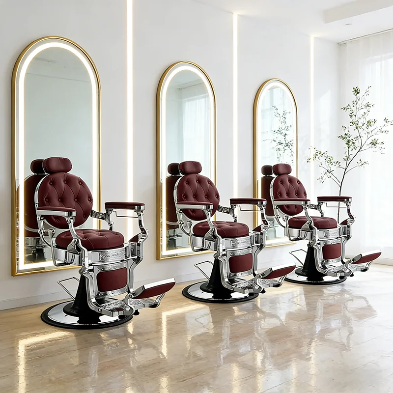 Modern Salon Furniture Swivel Hairdressing Styling Chair Luxury Heavy Duty Hydraulic Adjustable Tilting Barber Chair for Men
Modern Salon Furniture Swivel Hairdressing Styling Chair Luxury Heavy Duty Hydraulic Adjustable Tilting Barber Chair for Men