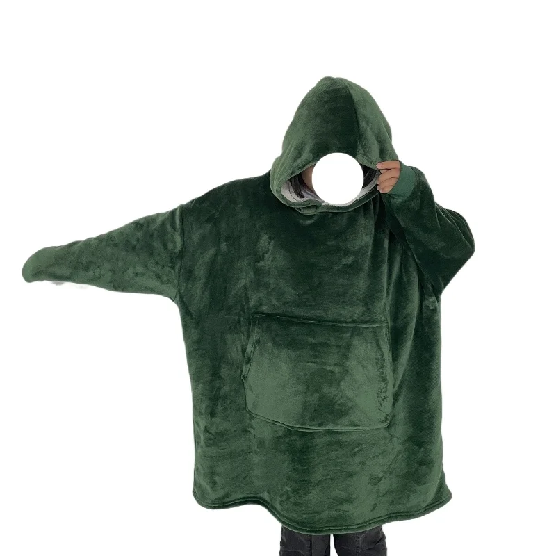 New lazy person's suit, pullover, hooded, fleece warm home wear, outdoor cold-proof pullover, hoodie, TV blanket
New lazy person's suit, pullover, hooded, fleece warm home wear, outdoor cold-proof pullover, hoodie, TV blanket