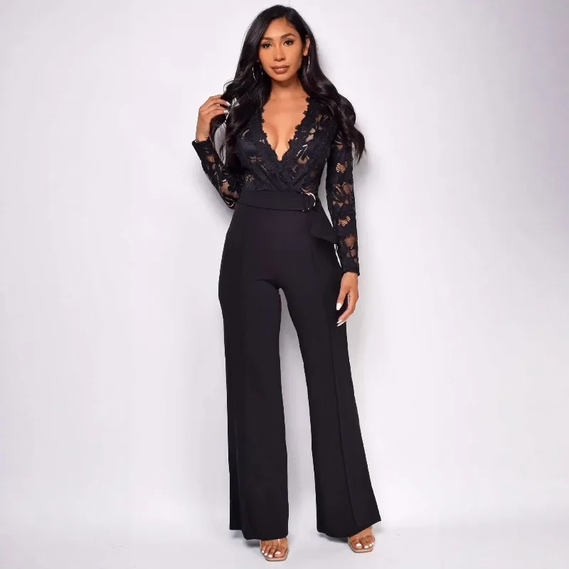 GUWU женские кружевные комбинезоны с длинным рукавом и v-образным вырезом, широкие брюки, осень 2022, цельный комплект для отдыха и вечеринки, уличная одежда, наряды
GUWU женские кружевные комбинезоны с длинным рукавом и v-образным вырезом, широкие брюки, осень 2022, цельный комплект для отдыха и вечеринки, уличная одежда, наряды