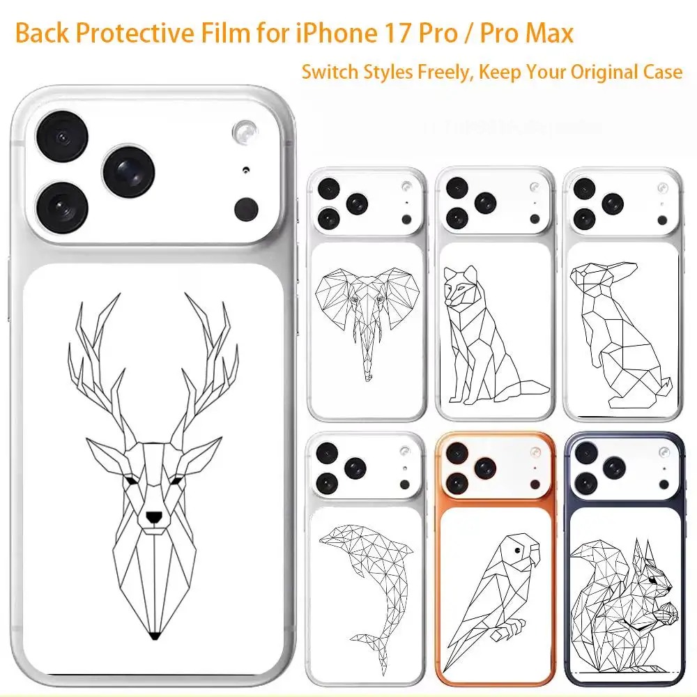 Geometric Animal Line Art 3D Full Body Skin Decal for iPhone 17/Pro/Pro Max Color Rear Protective Sticker
Geometric Animal Line Art 3D Full Body Skin Decal for iPhone 17/Pro/Pro Max Color Rear Protective Sticker