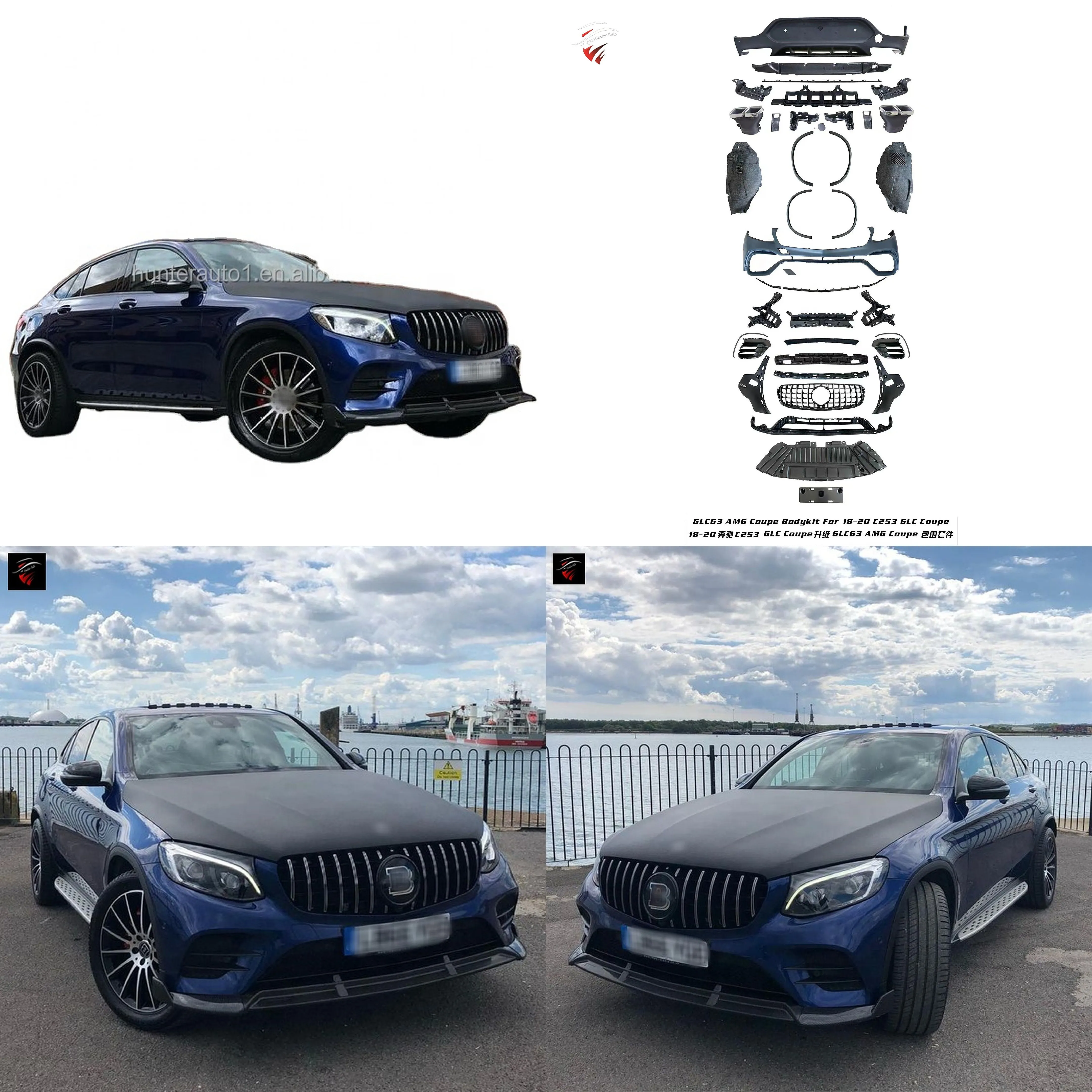 Factory Price PP Full Bodykit for 2015-2019 Mercedes GLC C253 Upgrade to GLC63S AMG Bumper
Factory Price PP Full Bodykit for 2015-2019 Mercedes GLC C253 Upgrade to GLC63S AMG Bumper
