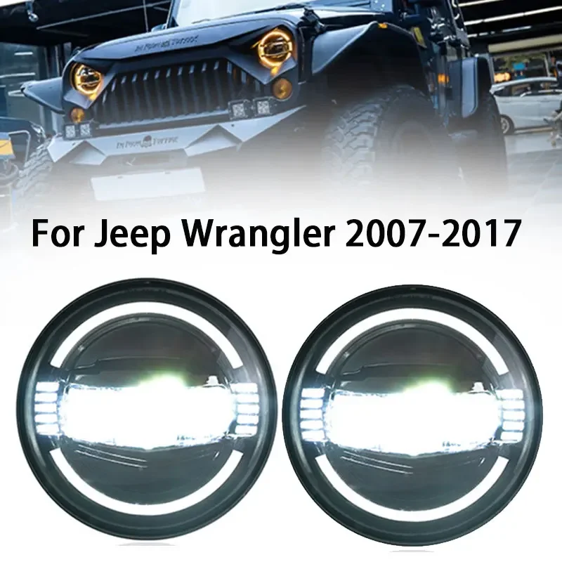Фара для Jeep Wrangler, светодиодная фара 2007-2017, фары Wrangler DRL, указатель поворота, дальний свет, линза проектора «ангельский глаз»
Фара для Jeep Wrangler, светодиодная фара 2007-2017, фары Wrangler DRL, указатель поворота, дальний свет, линза проектора «ангельский глаз»