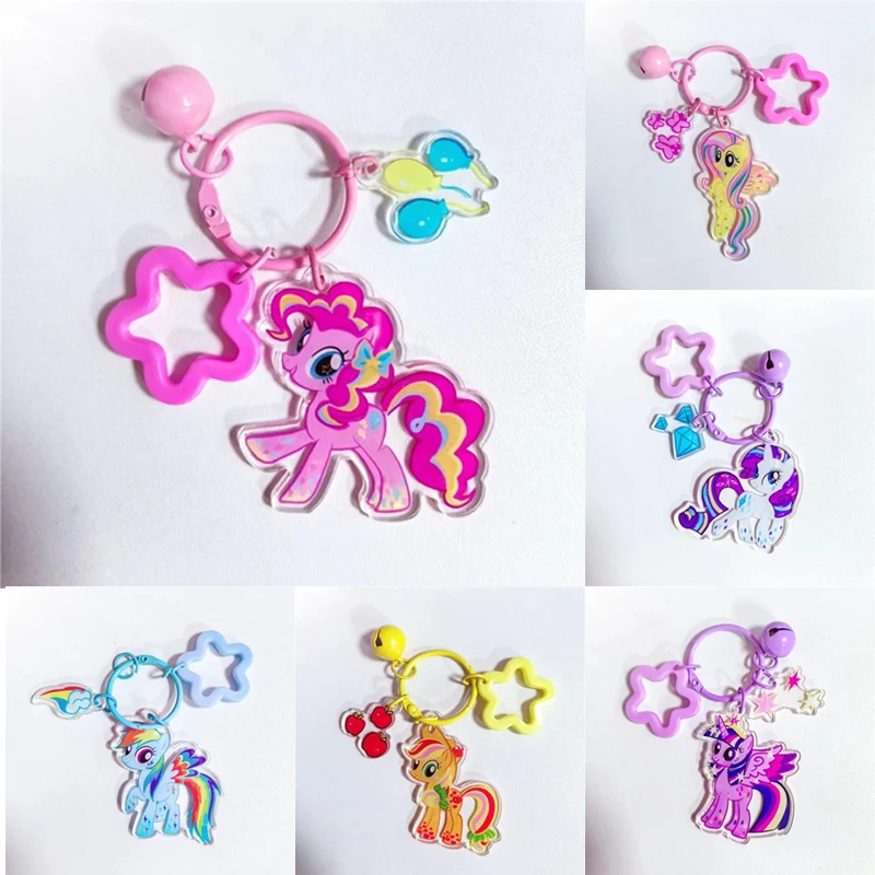 6pcs My Littles Ponyis Keychain Doll Unicorn Couple Chain Desktop Ornament Cartoon Anime Figure for Bag Key Charms Birthday Gift
6pcs My Littles Ponyis Keychain Doll Unicorn Couple Chain Desktop Ornament Cartoon Anime Figure for Bag Key Charms Birthday Gift