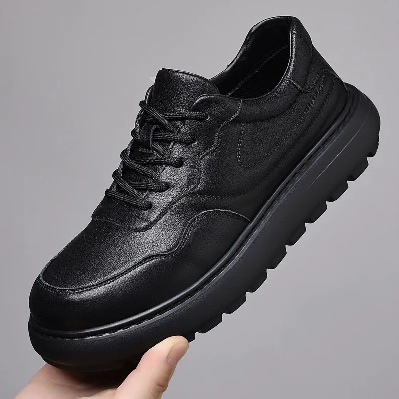 Stylish Leather Men Shoe All-season Casual Men's Shoes Elegant Comfortable Breathable Shoes Anti-slip Shoes for Business Travel
Stylish Leather Men Shoe All-season Casual Men's Shoes Elegant Comfortable Breathable Shoes Anti-slip Shoes for Business Travel