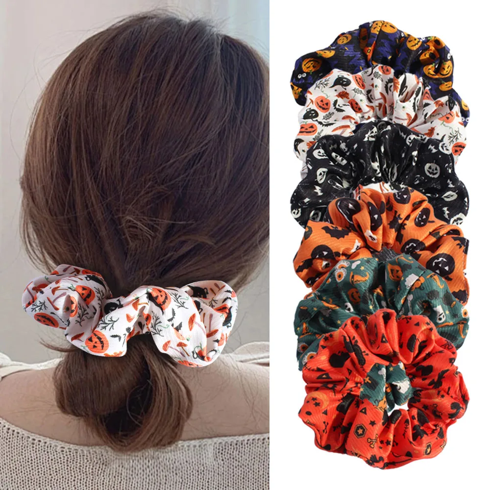 Cross Border European American Halloween Scrunchie Black Hair Tie Skull Fabric Hair Accessories For Women Versatile
Cross Border European American Halloween Scrunchie Black Hair Tie Skull Fabric Hair Accessories For Women Versatile