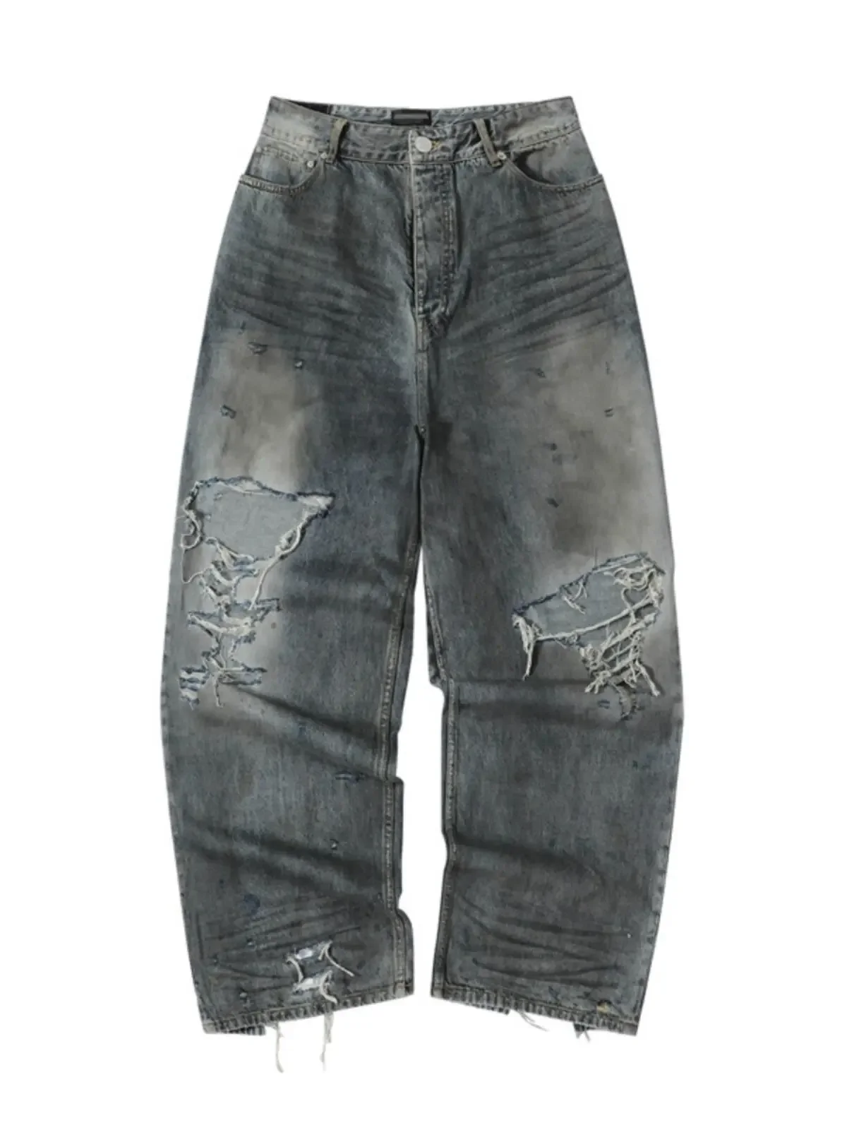 Washed mud dyed holes damaged knife cut BAGGY wide leg jeans 23FW
Washed mud dyed holes damaged knife cut BAGGY wide leg jeans 23FW