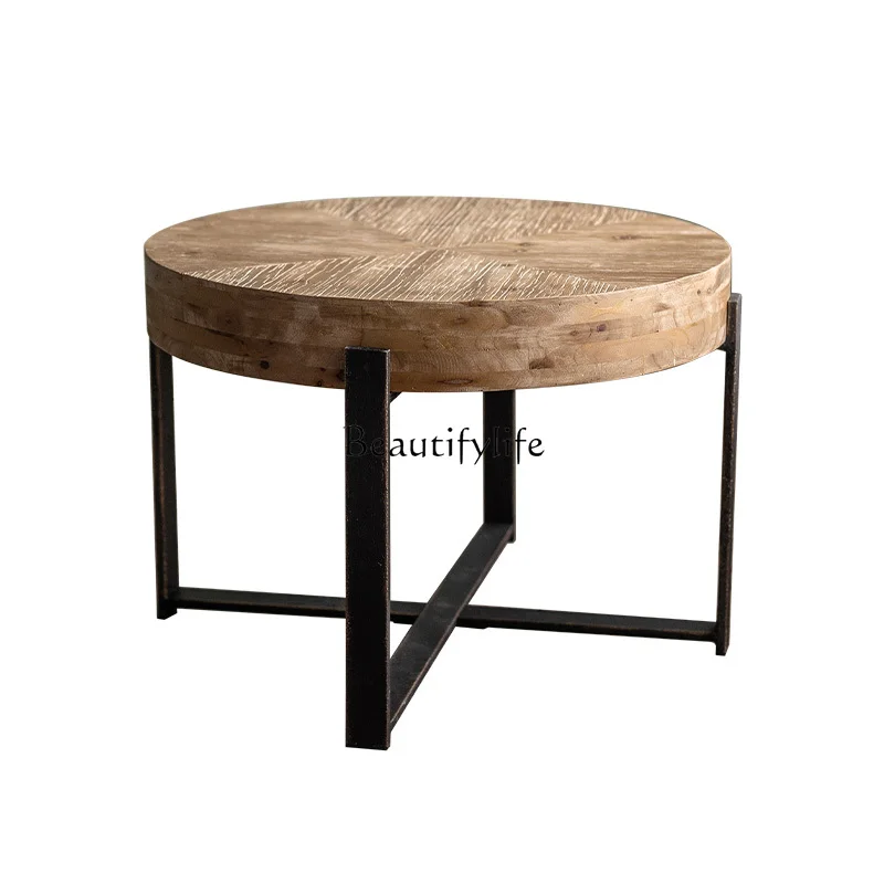 Wabi Sansan retro solid wood small round table coffee table home leisure balcony coffee table
Wabi Sansan retro solid wood small round table coffee table home leisure balcony coffee table