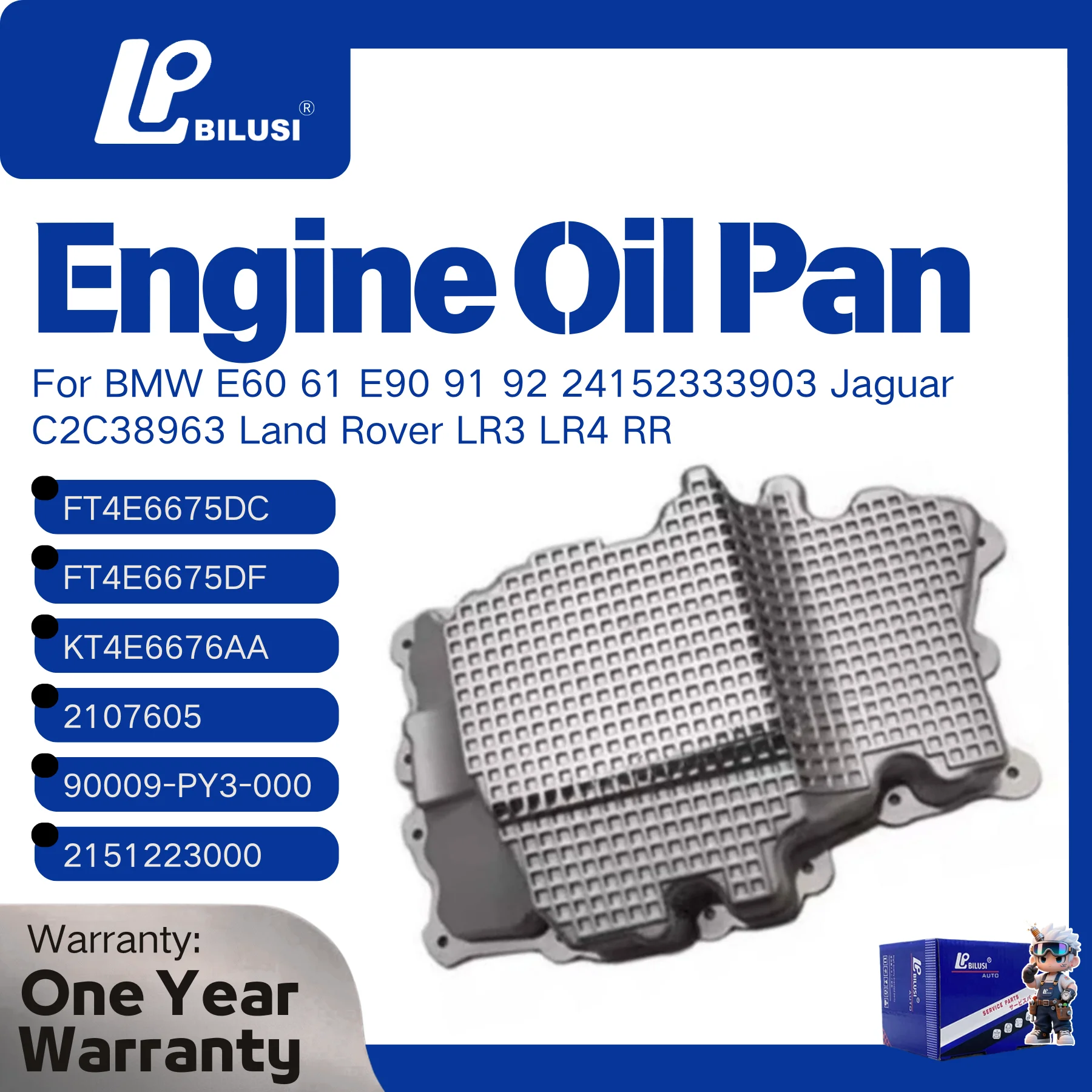 BILUSI FT4E6675DC Aluminum Engine Oil Pan with Bolt Parts for Ford 2.7T/3.0T Edge Taurus 2015-2018 for Lincoln MKZ MKC MKX
BILUSI FT4E6675DC Aluminum Engine Oil Pan with Bolt Parts for Ford 2.7T/3.0T Edge Taurus 2015-2018 for Lincoln MKZ MKC MKX