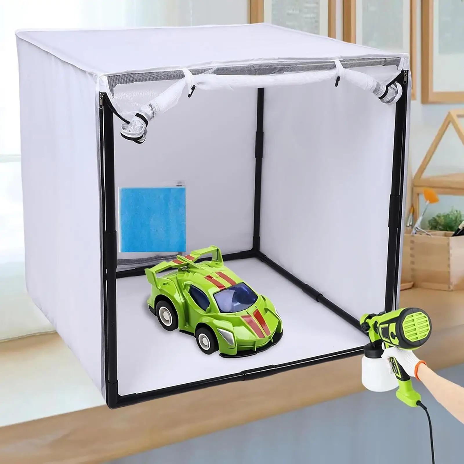 Spray Paint Booth Quick Set Up Model Painting Shelter Tent for Toy Parts and DIY Hobby Arts
Spray Paint Booth Quick Set Up Model Painting Shelter Tent for Toy Parts and DIY Hobby Arts
