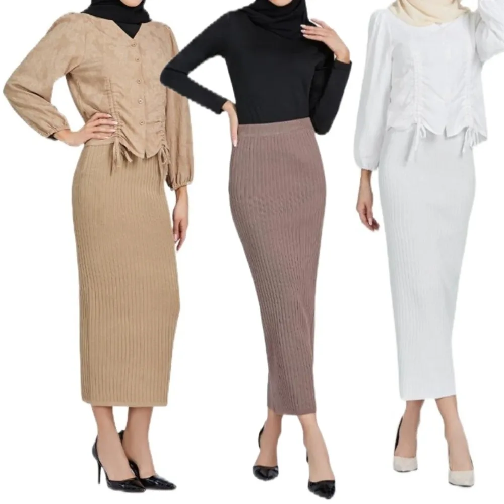Fashion Solid Color Knitted Pencil Skirt Straight-Leg Elastic Slimming Long Dress All March Fashion Women's Maxi Skirt Female
Fashion Solid Color Knitted Pencil Skirt Straight-Leg Elastic Slimming Long Dress All March Fashion Women's Maxi Skirt Female