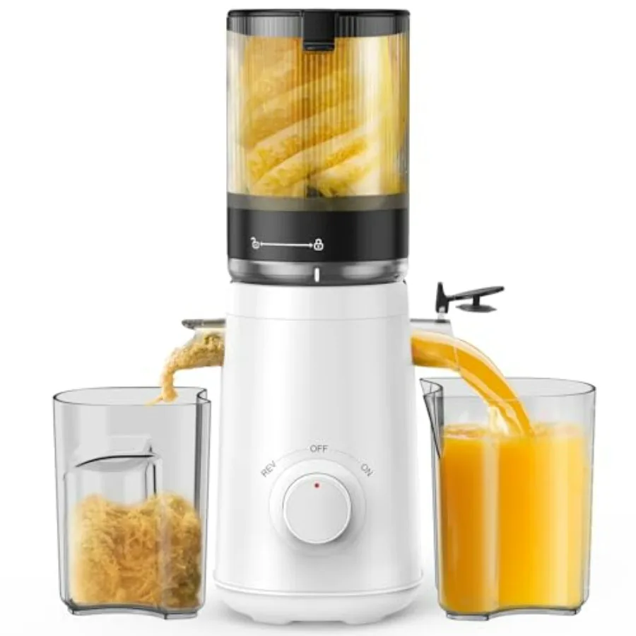 Соковыжималка холодного отжима с увеличенным загрузочным отверстием 5,3 дюйма для целых фруктов и овощей, белая, без BPA, высокая производительность, легко чистится
Соковыжималка холодного отжима с увеличенным загрузочным отверстием 5,3 дюйма для целых фруктов и овощей, белая, без BPA, высокая производительность, легко чистится