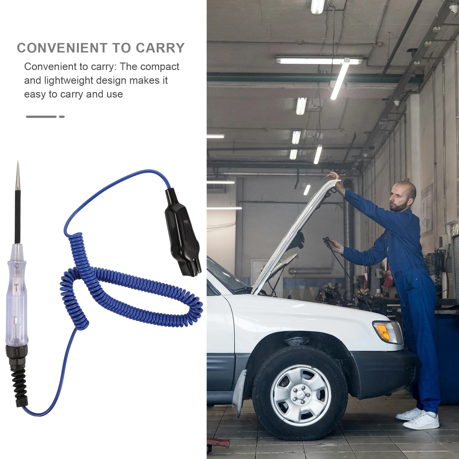 Tester Circuit Tool Voltage Spring Wire Low Voltage Light Test Pen Automotive Wire Checker Electrical 
Tester Circuit Tool Voltage Spring Wire Low Voltage Light Test Pen Automotive Wire Checker Electrical