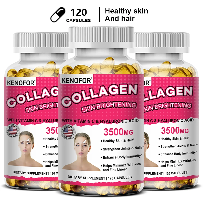Collagen & Vitamin C & Hyaluronic Acid, Promote Firm Skin, Strong Nails & Hair, Healthy Joints, Antioxidant, Boost Immunity
Collagen & Vitamin C & Hyaluronic Acid, Promote Firm Skin, Strong Nails & Hair, Healthy Joints, Antioxidant, Boost Immunity