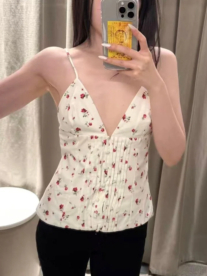 Spring 2026 Women's Slim Fit V-Ne Ruffle Decorative Strap Vest Base Top Sweet And Spicy Sle Polyester Fiber Casual Wear
Spring 2026 Women's Slim Fit V-Ne Ruffle Decorative Strap Vest Base Top Sweet And Spicy Sle Polyester Fiber Casual Wear