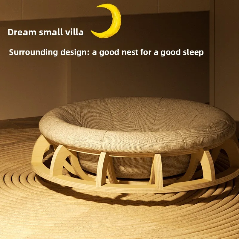 Gyro cat litter all-season universal wooden round sofa cloth cat bed pet dog litter pet bed
Gyro cat litter all-season universal wooden round sofa cloth cat bed pet dog litter pet bed