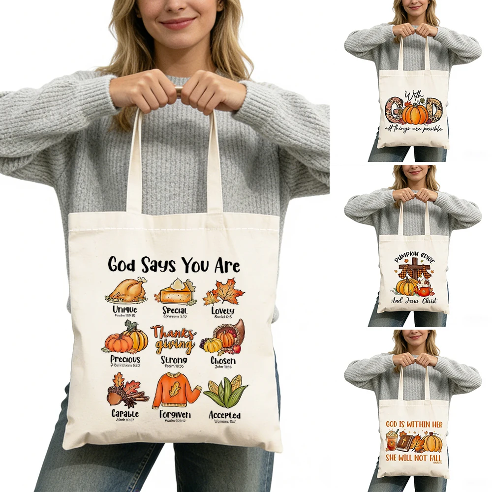 Harvest Style Large Capacity Autumn Faith Lady Shopper Bags Double Print Charm Women Daily use Bag Girl Shoulder Handbag
Harvest Style Large Capacity Autumn Faith Lady Shopper Bags Double Print Charm Women Daily use Bag Girl Shoulder Handbag